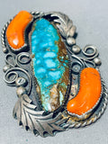 One Of The Best Ever Vintage Native American Navajo Bisbee Turquoise Sterling Silver Pendant-Nativo Arts