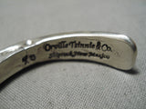 Authentic Vintage Native American Navajo Orville Tsinnie Sterling Silver Bracelet-Nativo Arts