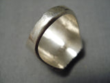 Huge Heavy Me's Native American Navajo Royston Turquoise Sterling Silver Ring-Nativo Arts