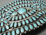 Best Vintage Native American Navajo Larry Moses Begay Turquoise Sterling Silver Hair Barrette-Nativo Arts
