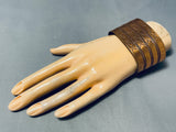 One Of The Best Noteworthy Vintage Native American Navajo Copper Bracelet-Nativo Arts