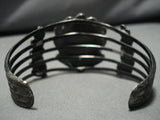 Stunning Vintage Native American Navajo Royston Turquoise Sterling Silver Bracelet Old-Nativo Arts