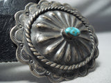 Sensational Vintage Native American Navajo Kingman Turquoise Sterling Silver Concho Belt Old-Nativo Arts