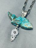 Important Ben Begaye (d) Vintage Native American Navajo Turquoise Sterling Silver Necklace-Nativo Arts