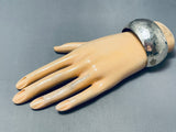 Dazzling Vintage Native American Navajo Hammered Sterling Silver Bracelet-Nativo Arts