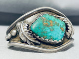 Important Vintage Santo Domingo Ray Lovato Turquoise Sterling Silver Bracelet-Nativo Arts