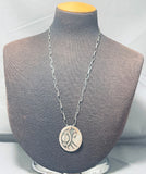 Native American Incredible Vintage Hopi Kachina Sterling Silver Hand Carved Necklace-Nativo Arts