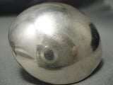 Amazing Bulb Sterling Silver Native American Button Huge Ring-Nativo Arts