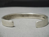 Important Vintage Native American Navajo Tommy Jackson Turquoise Sterling Silver Inlay Bracelet-Nativo Arts