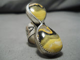 Rare Bumblebee Stone Navajo Sterling Silver Native American Ring-Nativo Arts