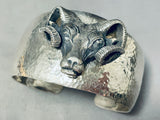 Best Bighorn Sheep Vintage Signed Sterling Silver Bracelet-Nativo Arts