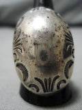 Important Vintage Native American Navajo Domed Sterling Silver Orville Tsinnie Ring-Nativo Arts