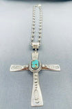 Important Vintage Native American Navajo Ben Begaye Turquioise Sterling Silver Necklace-Nativo Arts