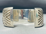 Important J.r. Tolino Signed Vintage Native American Navajo Coral Sterling Silver Bracelet-Nativo Arts