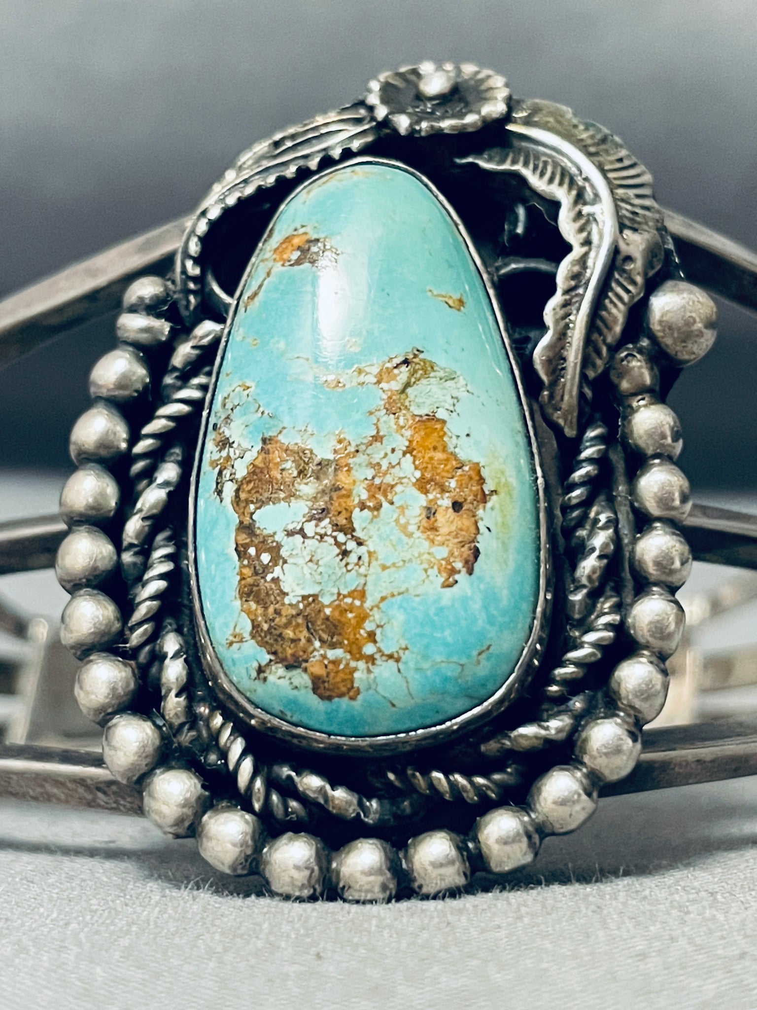 Key Begay Vintage Native American Navajo #8 Turquoise Sterling ...
