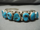 Quality Howie Begay Vintage Native American Navajo Turquoise Sterling Silver Bracelet Cuff-Nativo Arts
