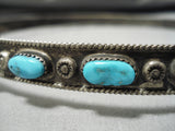 One Of Best Vintage Native American Navajo Hat Concho Belt Sterling Silver Turquoise Old-Nativo Arts