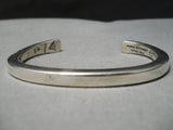 Important Vintage Native American Navajo Orville Tsinnie Sterling Silver Bracelet-Nativo Arts