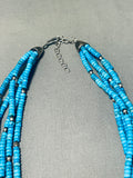 One Of The Most Unique Vintage Native American Navajo Concho Turquoise Sterling Silver Necklace-Nativo Arts