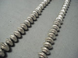Hand Forged Sterling Silver Vintage Native American Navajo Necklace-Nativo Arts