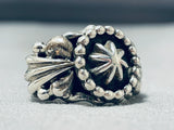 One Of The Most Unique Vintage Native American Navajo Wheel Sterling Silver Ring-Nativo Arts