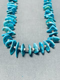 Amazing Vintage Native American Navajo Turquoise Sterling Silver Necklace-Nativo Arts
