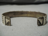 Incredible Vintage Native American Zuni Easter Blue Turquoise Sterling Silver Bracelet-Nativo Arts