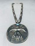 One Of Most Unique Vintage Southwest Turquoise Sterling Silver Tubule Necklace-Nativo Arts