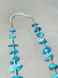 Alluring Vintage Native American Navajo Old Gilbert Turquoise Heishi Necklace-Nativo Arts