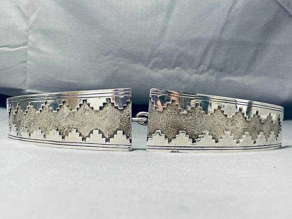 One Of The Best Vintage Native American Navajo Sterling Silver Concho Belt-Nativo Arts