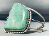 Towering Vintage Native American Navajo Royston Turquoise Sterling Silver Bracelet-Nativo Arts