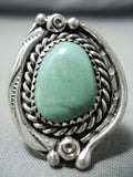 Marvelous Vintage Native American Navajo Royston Turquoise Sterling Silver Ring Old-Nativo Arts