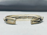 Unique Stone Vintage Native American Navajo Sterling Silver Opal Blue Bracelet-Nativo Arts