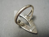 Amazing Vintage Zuni Native American Turquoise Sterling Silver Ring Old-Nativo Arts