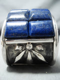 Best Lapis San Felipe Native American Lapis Sterling Silver Bracelet-Nativo Arts