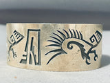 Magnificent Vintage Native American Navajo Sterling Silver Bracelet-Nativo Arts