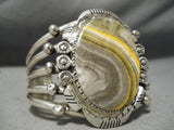 Striking Vintage Native American Navajo Bumble Bee Sterling Silver Bracelet-Nativo Arts