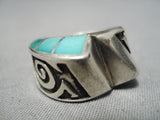 Stunning Vintage Navajo Sterling Silver Waving Native American Ring-Nativo Arts