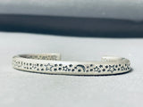 Stars In Sky Derrick Cadman Native American Navajo Sterling Silver Cosmic Bracelet-Nativo Arts