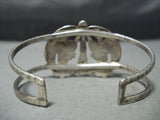 One Most Intricate Vintage Native American Zuni Hummingbird Turquoise Sterling Silver Bracelet-Nativo Arts