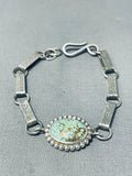 Native American Gorgeous Santo Domingo 8 Turquoise Sterling Silver Bracelet-Nativo Arts