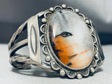 Best Vintage Native American Navajo Coiled Cuff Vintage Petrified Wood Sterling Silve Rbracelet-Nativo Arts