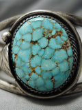 Quality Vintage Native American Navajo Royston Turquoise Sterling Silver Bracelet Old-Nativo Arts