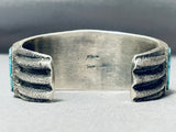 Symbolic Important Yeibichai Native American Navajo Turquoise Sterling Silver Bracelet-Nativo Arts