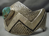 Important Zuni Native American Royston Turquoise Sterling Silver Bracelet-Nativo Arts