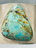 Magnificent Native American Navajo Royston Turquoise Sterling Silver Bracelet-Nativo Arts