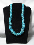 Dramatic Vintage Navajo Turquoise Necklace Native American Old-Nativo Arts