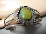 Anna Begay Vintage Native American Navajo Royston Turquoise Sterling Silver Bracelet Old-Nativo Arts