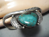 Tremendous Vintage Native American Navajo Royston Turquoise Sterling Silver Bracelet Old-Nativo Arts