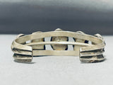 Herm Smith Vintage Native American Navajo 5 Royston Cerrillos Turquoise Sterling Silver Bracelet-Nativo Arts
